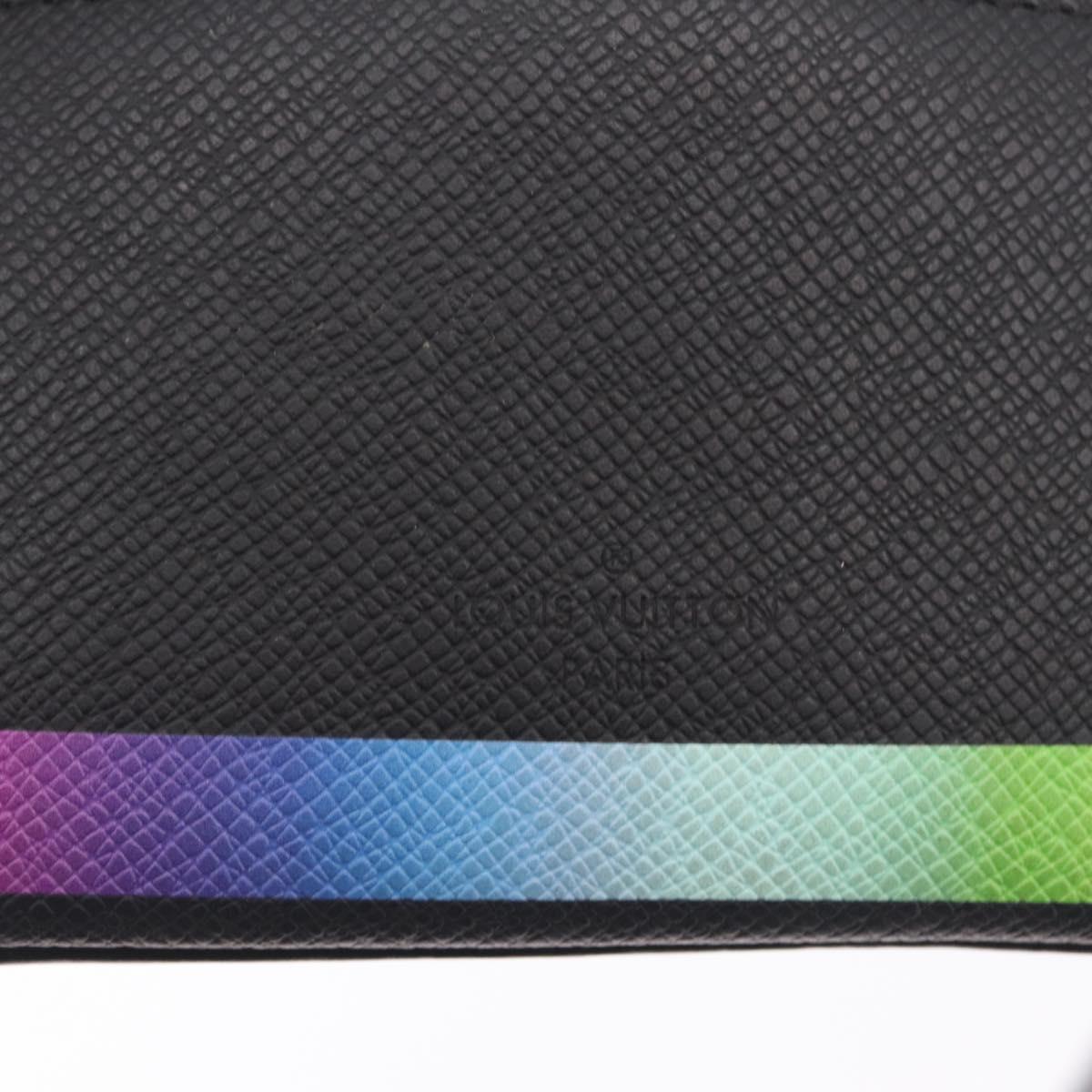 LOUIS VUITTON Taiga Rainbow Mini Soft Trunk Bag Black M30351 LV Auth 214233SAM