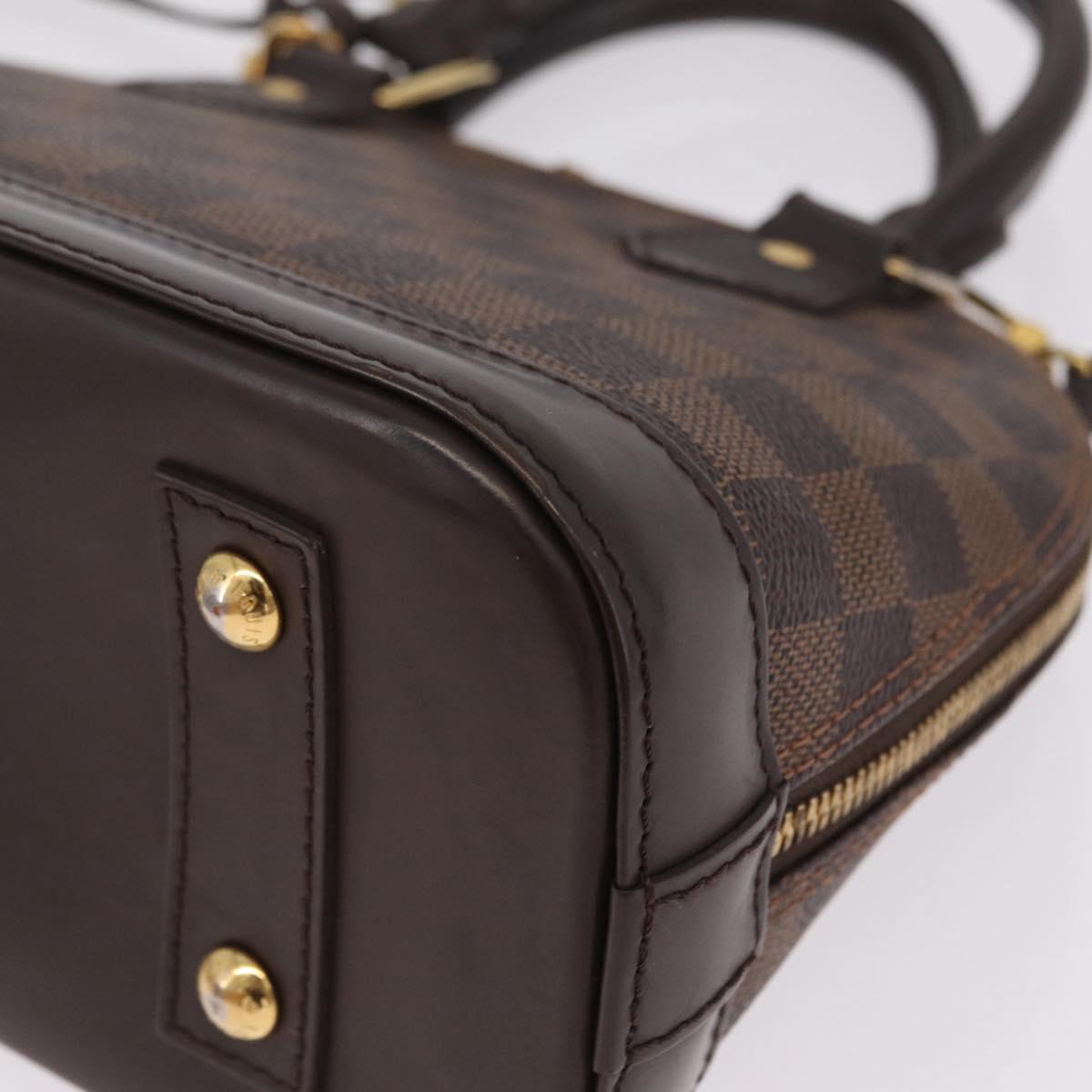LOUIS VUITTON Damier Ebene Alma BB Hand Bag 2way N40606 LV Auth 214254V