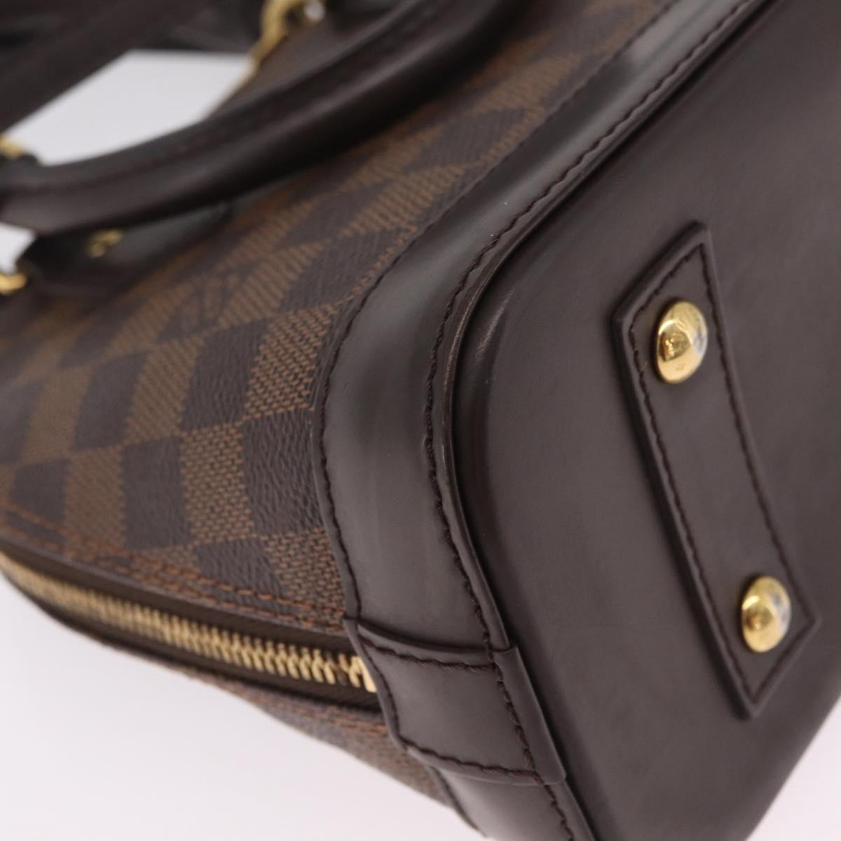 LOUIS VUITTON Damier Ebene Alma BB Hand Bag 2way N40606 LV Auth 214254V