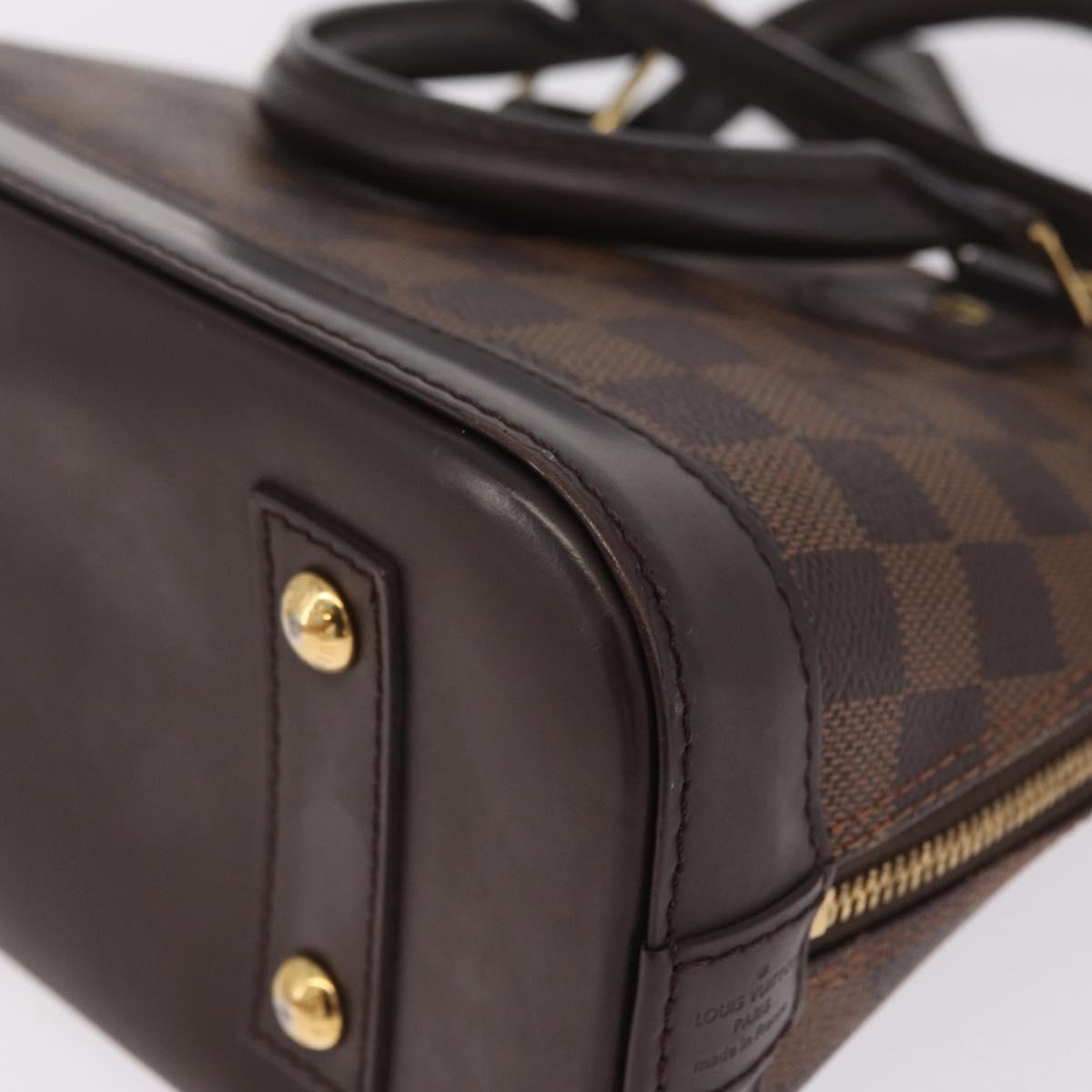 LOUIS VUITTON Damier Ebene Alma BB Hand Bag 2way N40606 LV Auth 214254V