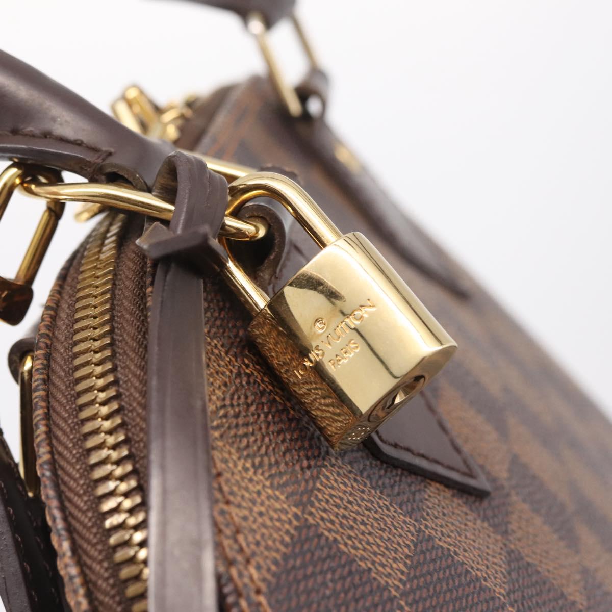 LOUIS VUITTON Damier Ebene Alma BB Hand Bag 2way N40606 LV Auth 214254V