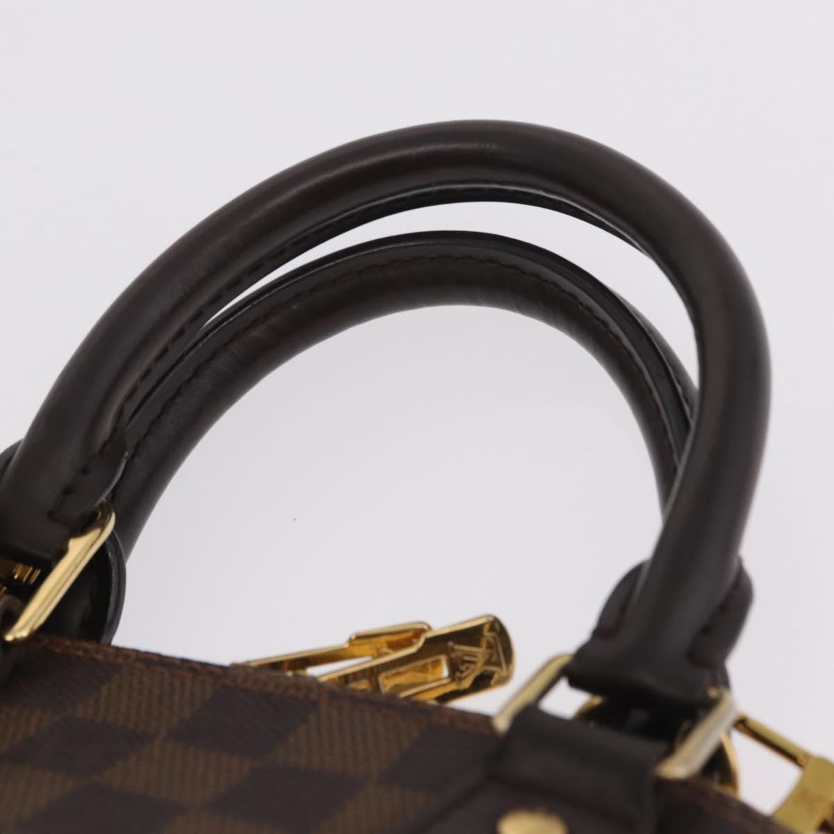 LOUIS VUITTON Damier Ebene Alma BB Hand Bag 2way N40606 LV Auth 214254V