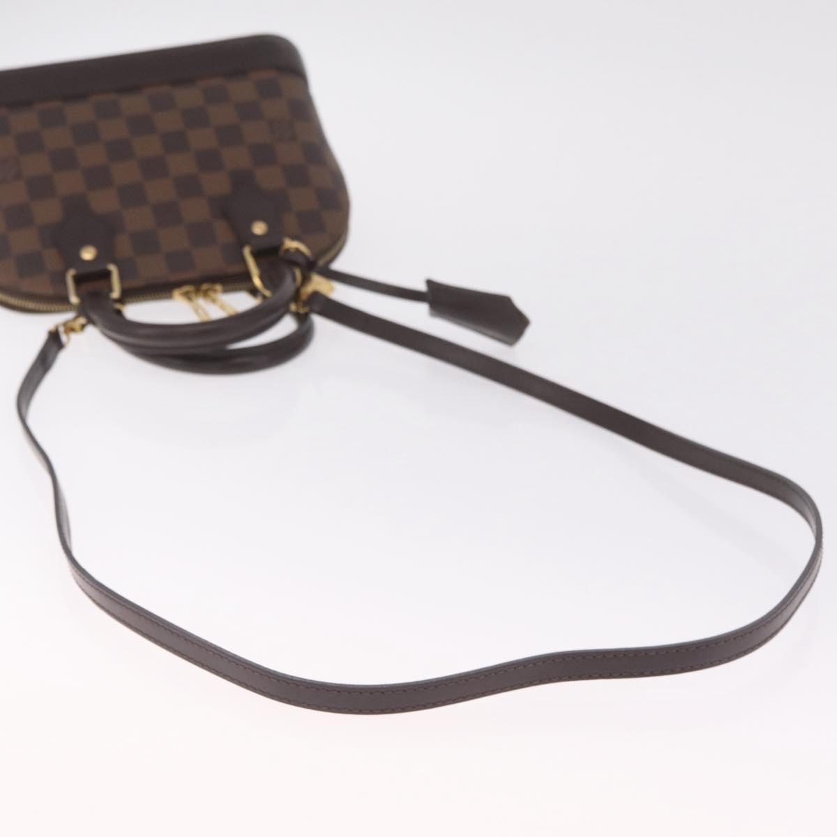 LOUIS VUITTON Damier Ebene Alma BB Hand Bag 2way N40606 LV Auth 214254V