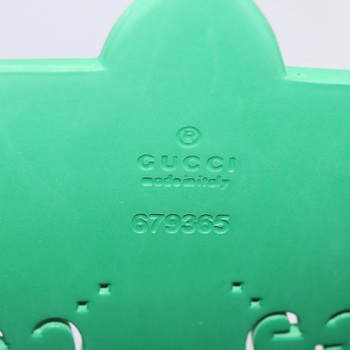 GUCCI GG Canvas Children's Tote Bag rubber Green 679365 Auth 214277M