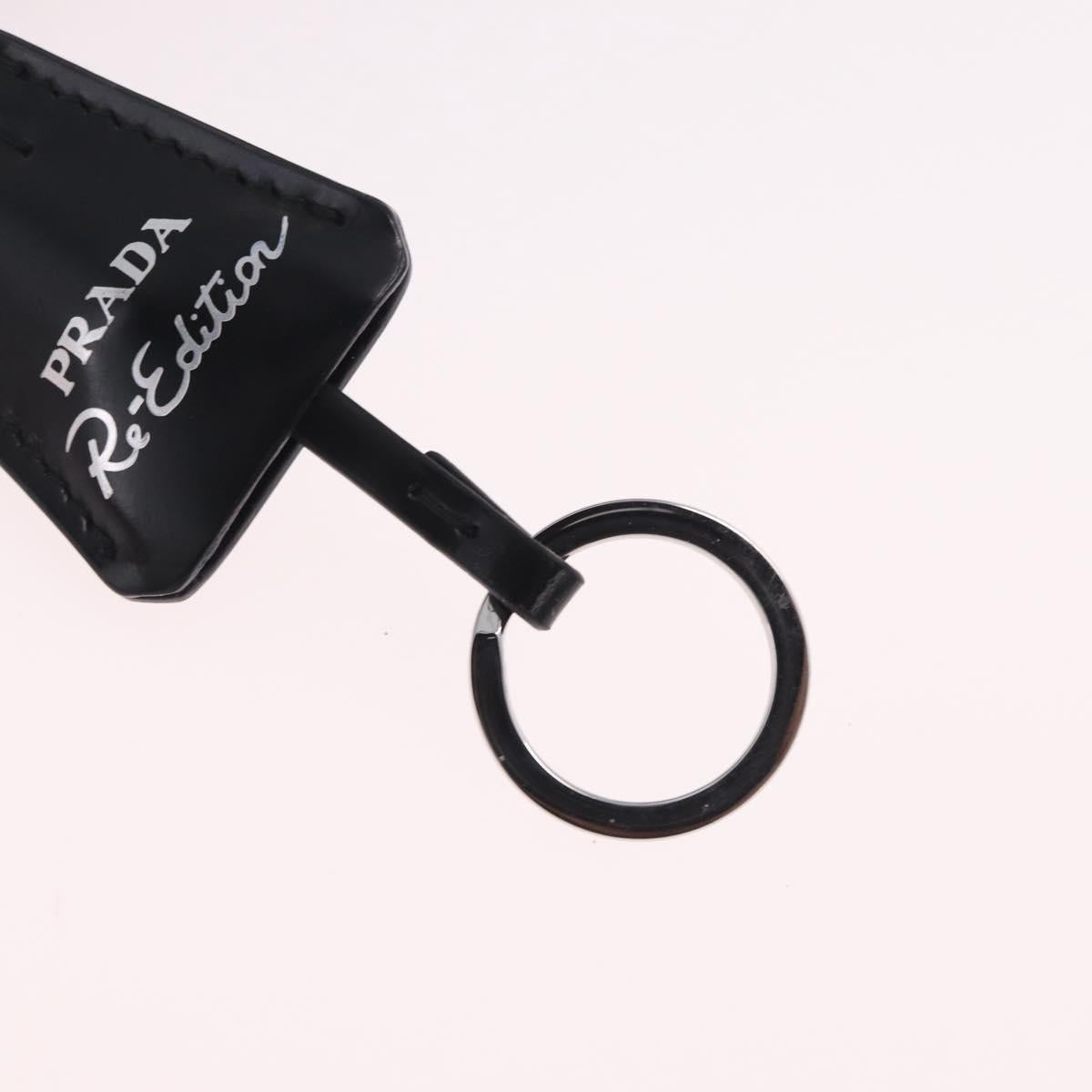 PRADA Hand Pouch Hand Bag Canvas Black Silver Auth 214304V