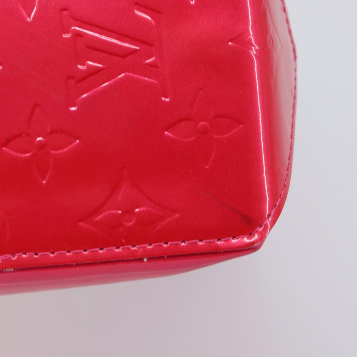 LOUIS VUITTON Monogram Vernis Reade PM Hand Bag Fusha pink M91221 LV Auth 214433A