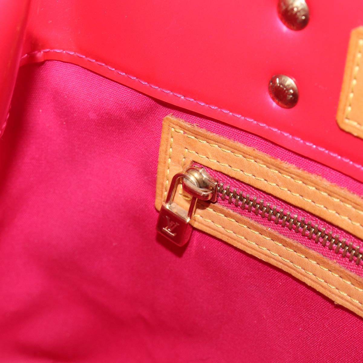 LOUIS VUITTON Monogram Vernis Reade PM Hand Bag Fusha pink M91221 LV Auth 214433A