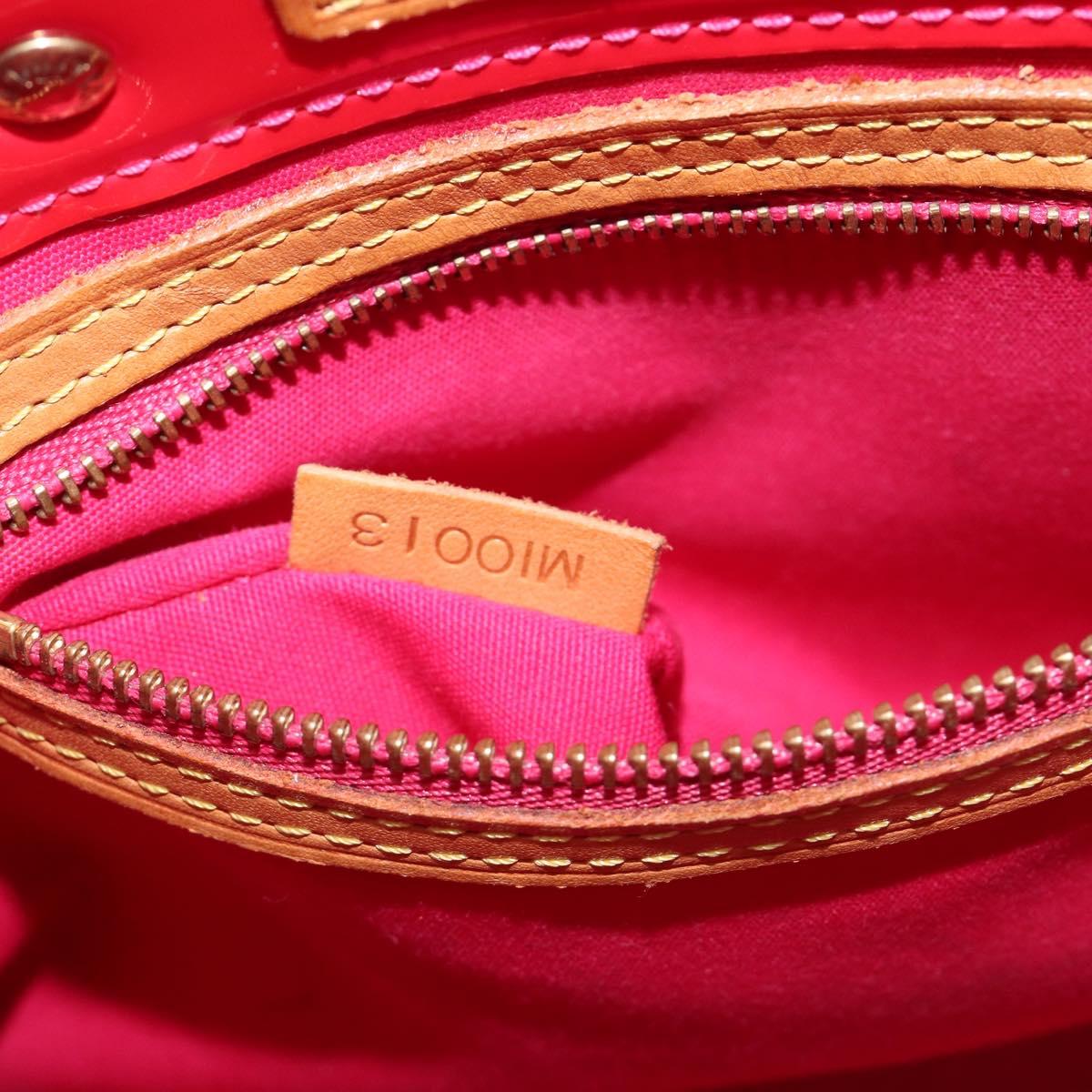 LOUIS VUITTON Monogram Vernis Reade PM Hand Bag Fusha pink M91221 LV Auth 214433A
