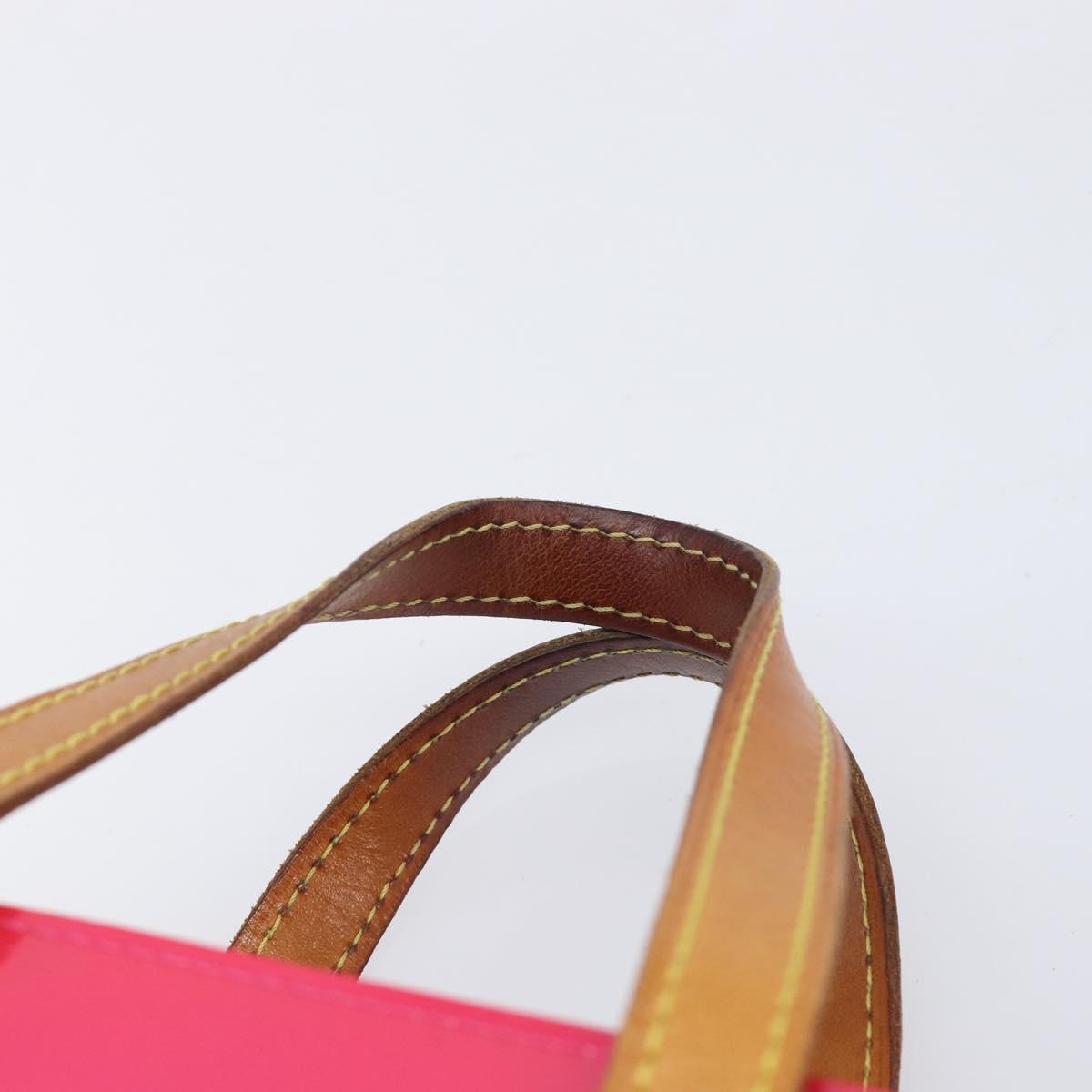 LOUIS VUITTON Monogram Vernis Reade PM Hand Bag Fusha pink M91221 LV Auth 214433A