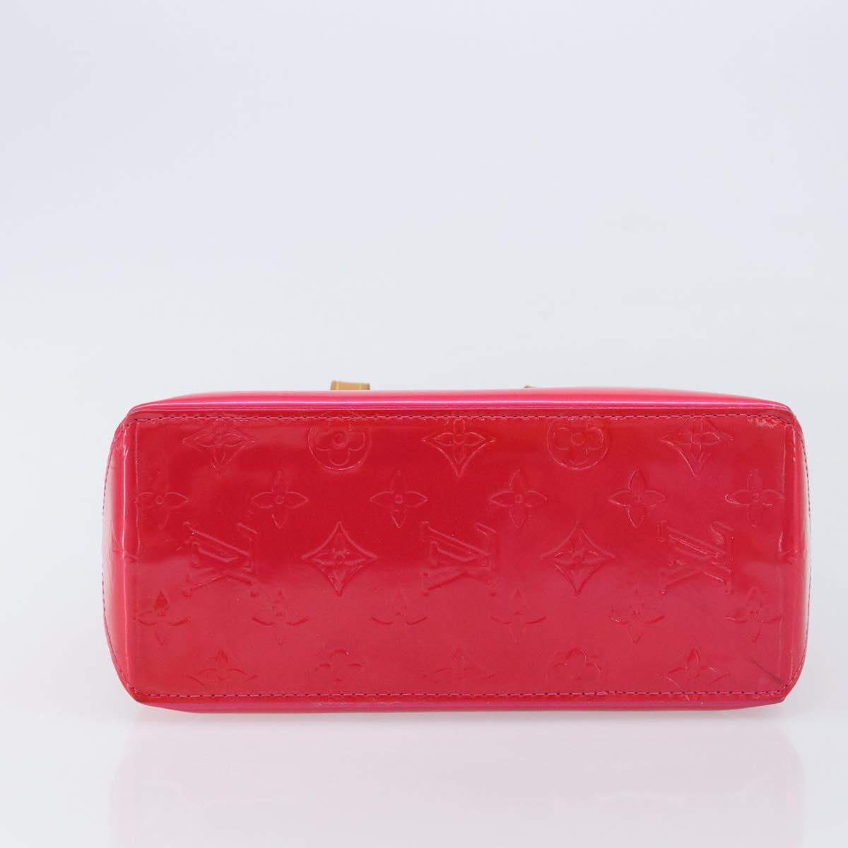 LOUIS VUITTON Monogram Vernis Reade PM Hand Bag Fusha pink M91221 LV Auth 214433A