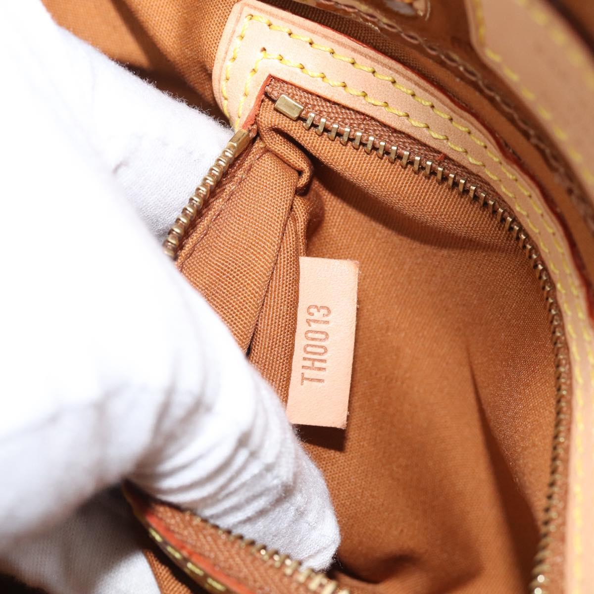 LOUIS VUITTON Monogram Vernis Reade PM Hand Bag Bronze M91146 LV Auth 214444V