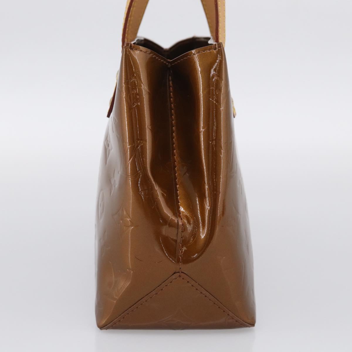 LOUIS VUITTON Monogram Vernis Reade PM Hand Bag Bronze M91146 LV Auth 214444V