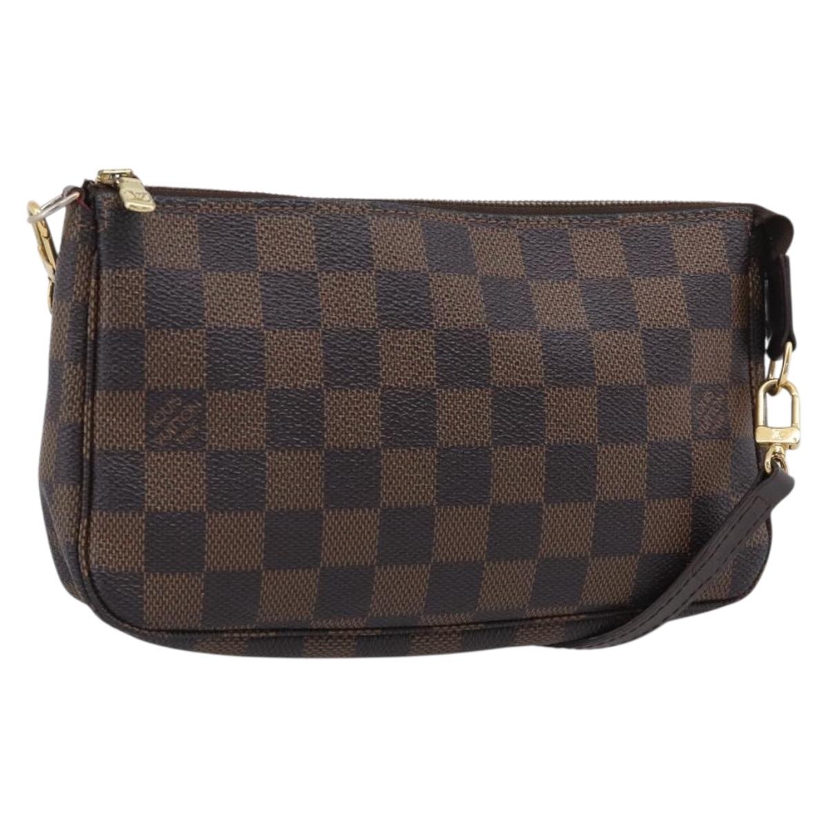 LOUIS VUITTON Damier Ebene Pochette Accessoires Pouch N41206 LV Auth 214466V
