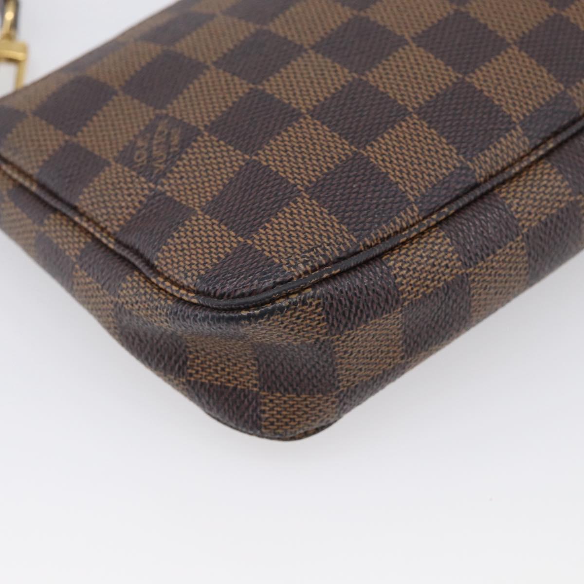 LOUIS VUITTON Damier Ebene Pochette Accessoires Pouch N41206 LV Auth 214466V