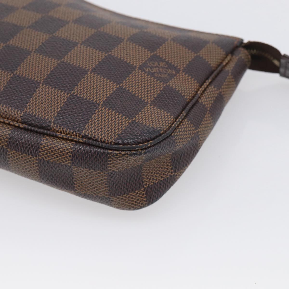 LOUIS VUITTON Damier Ebene Pochette Accessoires Pouch N41206 LV Auth 214466V