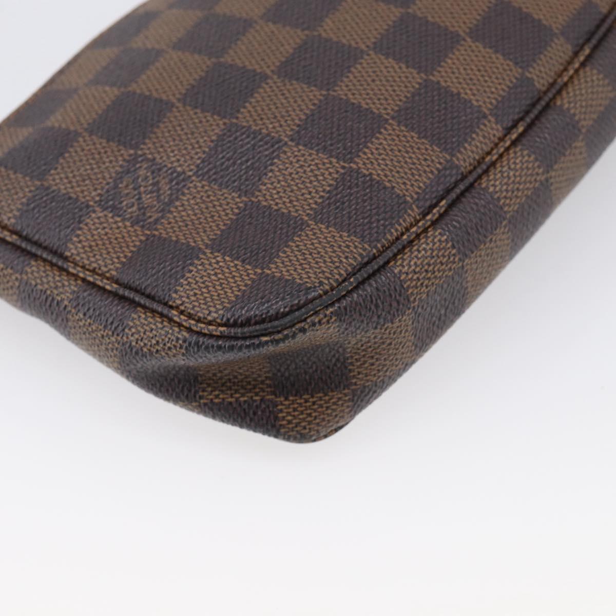 LOUIS VUITTON Damier Ebene Pochette Accessoires Pouch N41206 LV Auth 214466V