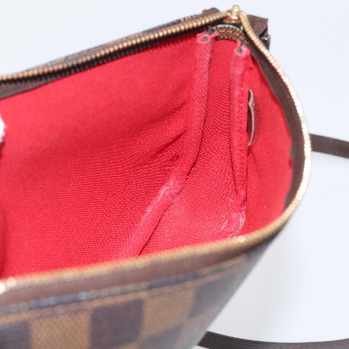 LOUIS VUITTON Damier Ebene Pochette Accessoires Pouch N41206 LV Auth 214466V
