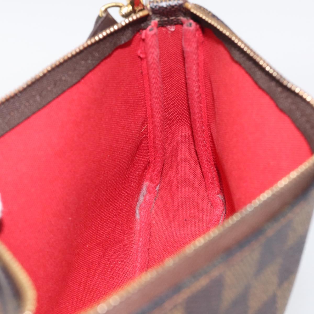 LOUIS VUITTON Damier Ebene Pochette Accessoires Pouch N41206 LV Auth 214466V