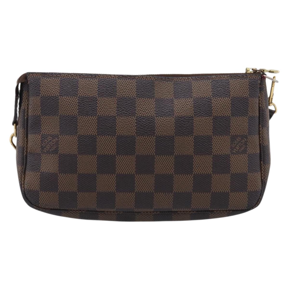 LOUIS VUITTON Damier Ebene Pochette Accessoires Pouch N41206 LV Auth 214466V
