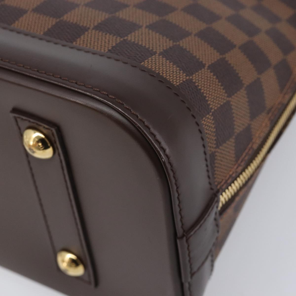 LOUIS VUITTON Damier Ebene Alma PM Hand Bag N53151 LV Auth 214655V