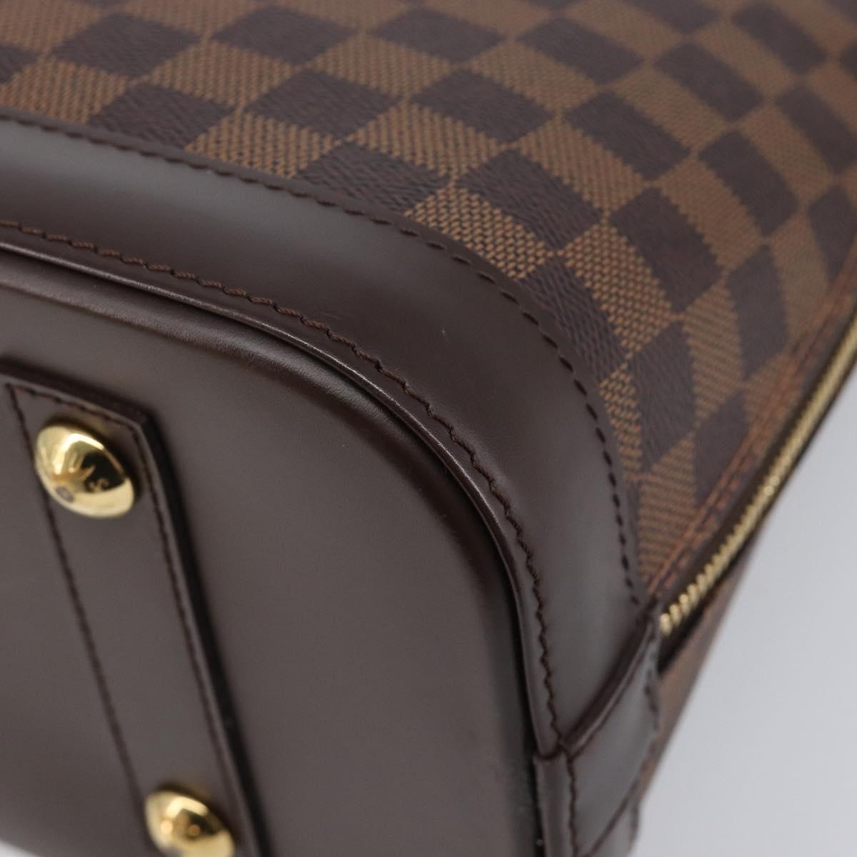 LOUIS VUITTON Damier Ebene Alma PM Hand Bag N53151 LV Auth 214655V