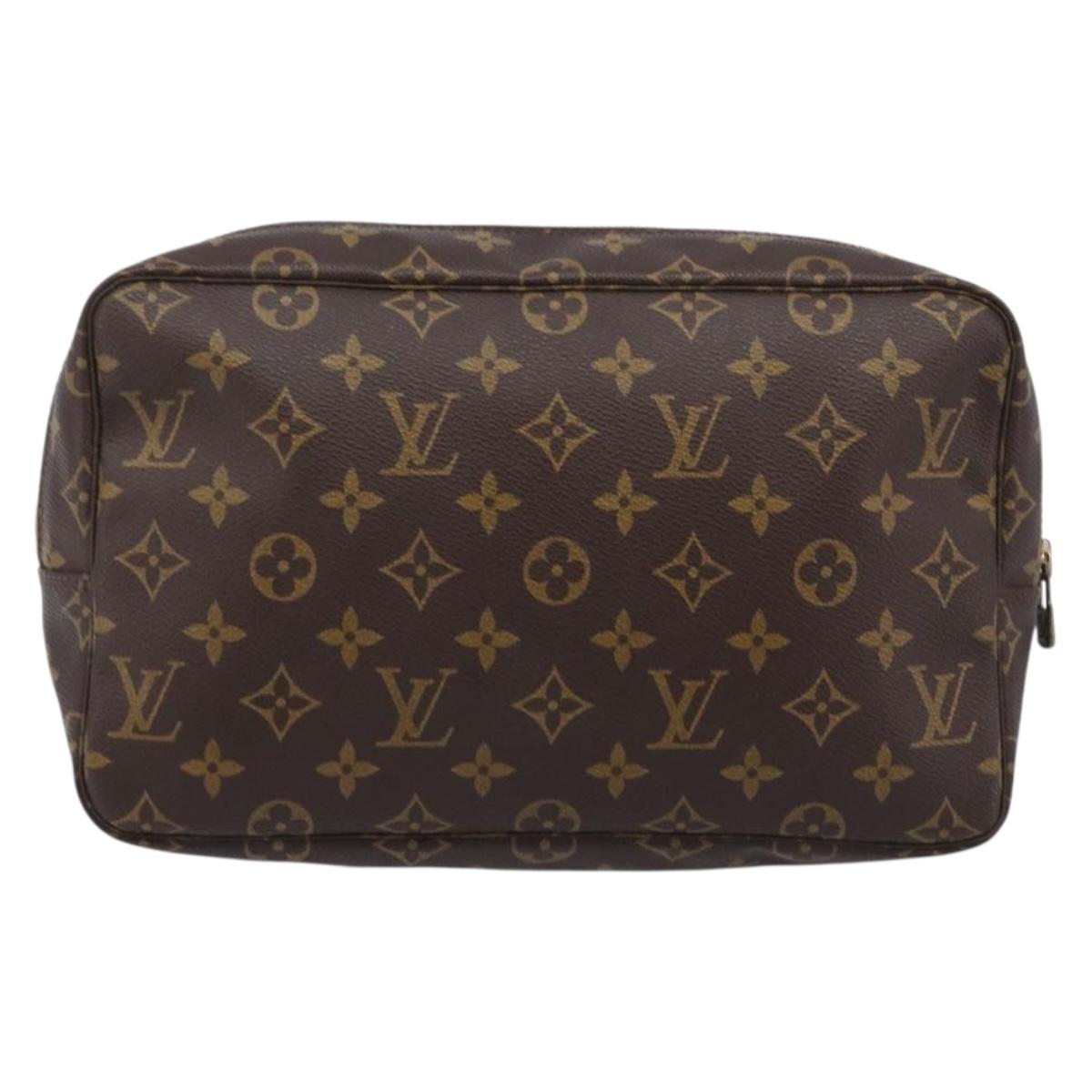 LOUIS VUITTON Monogram Trousse Toilette 28 Clutch Bag M47522 LV Auth 214661