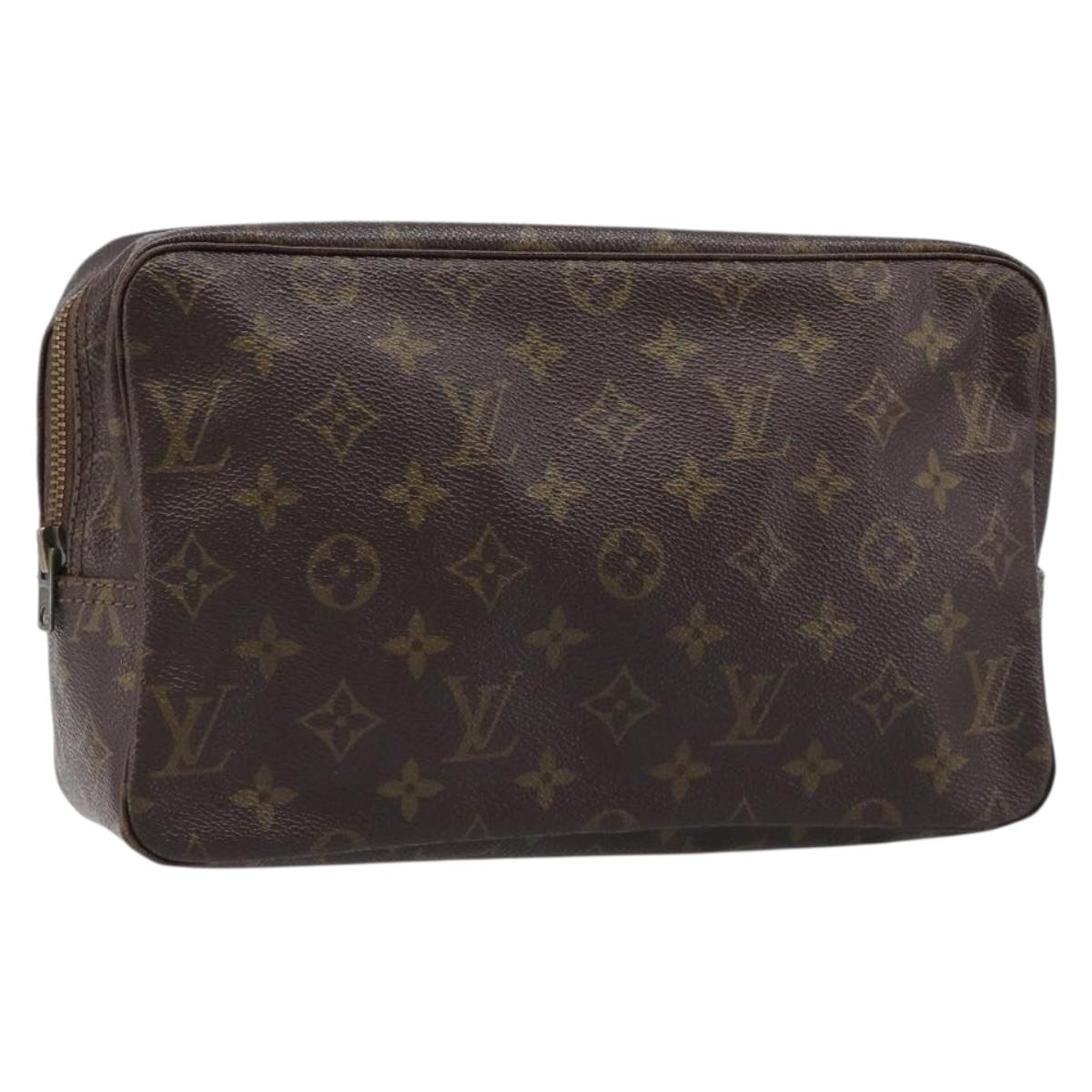 LOUIS VUITTON Monogram Trousse Toilette 28 Clutch Bag M47522 LV Auth 214664