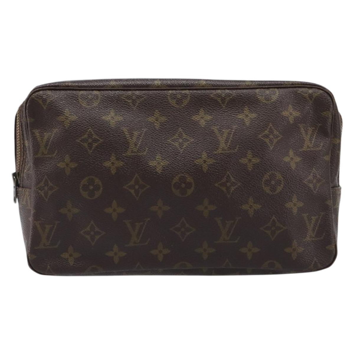 LOUIS VUITTON Monogram Trousse Toilette 28 Clutch Bag M47522 LV Auth 214664