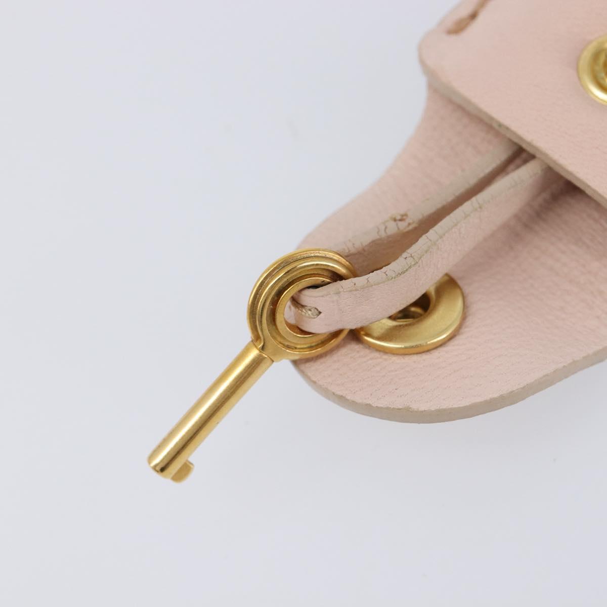 Miu Miu Matelasse Hand Bag Leather 2way Beige Gold Auth 214668A