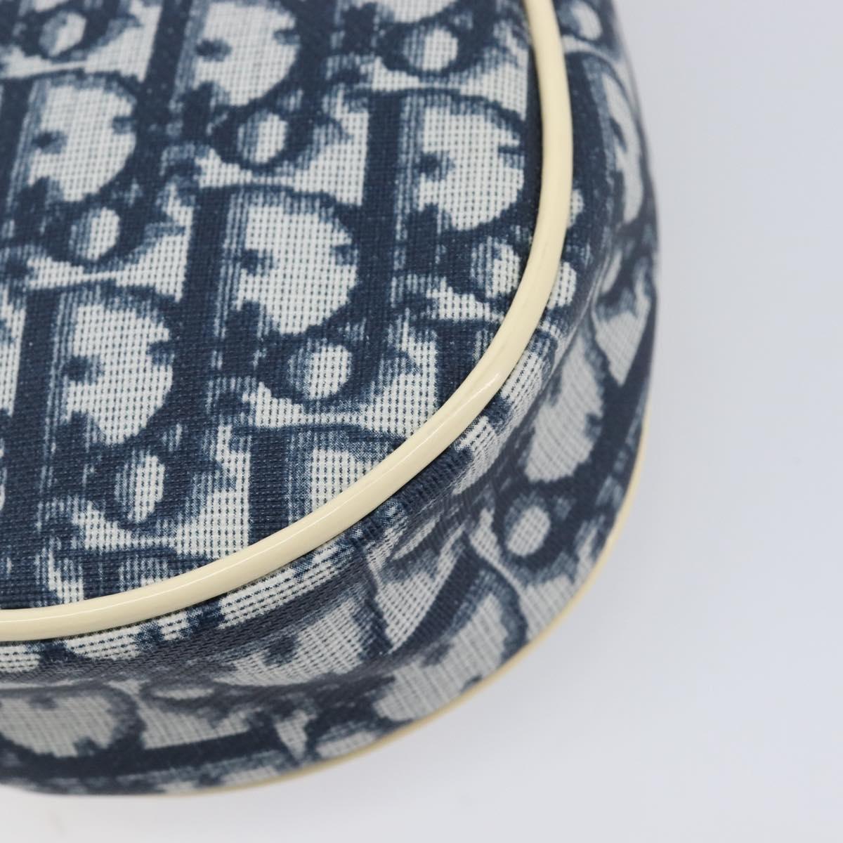 Christian Dior Trotter Canvas Saddle Accessory Pouch PVC Navy Auth 214669V