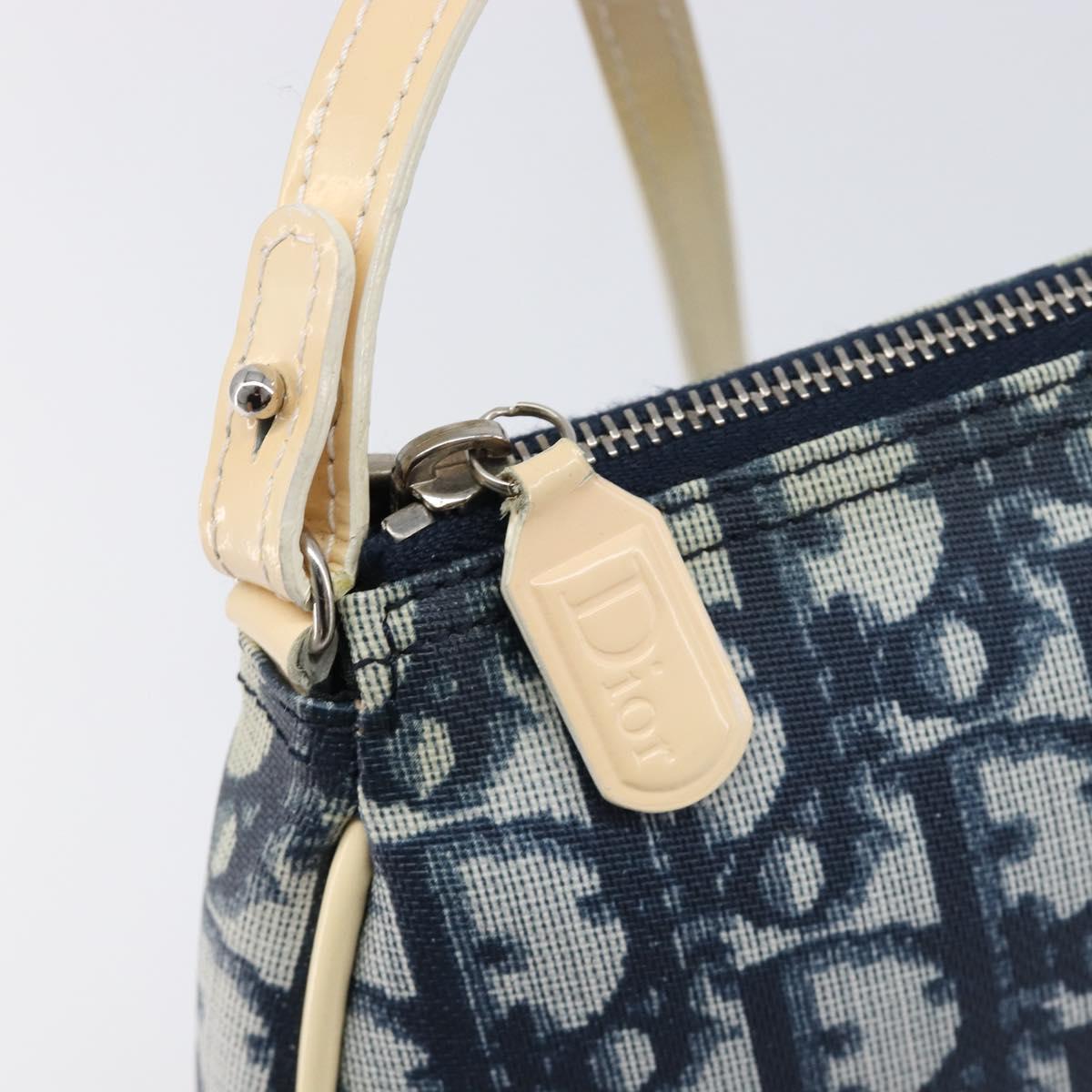 Christian Dior Trotter Canvas Saddle Accessory Pouch PVC Navy Auth 214669V