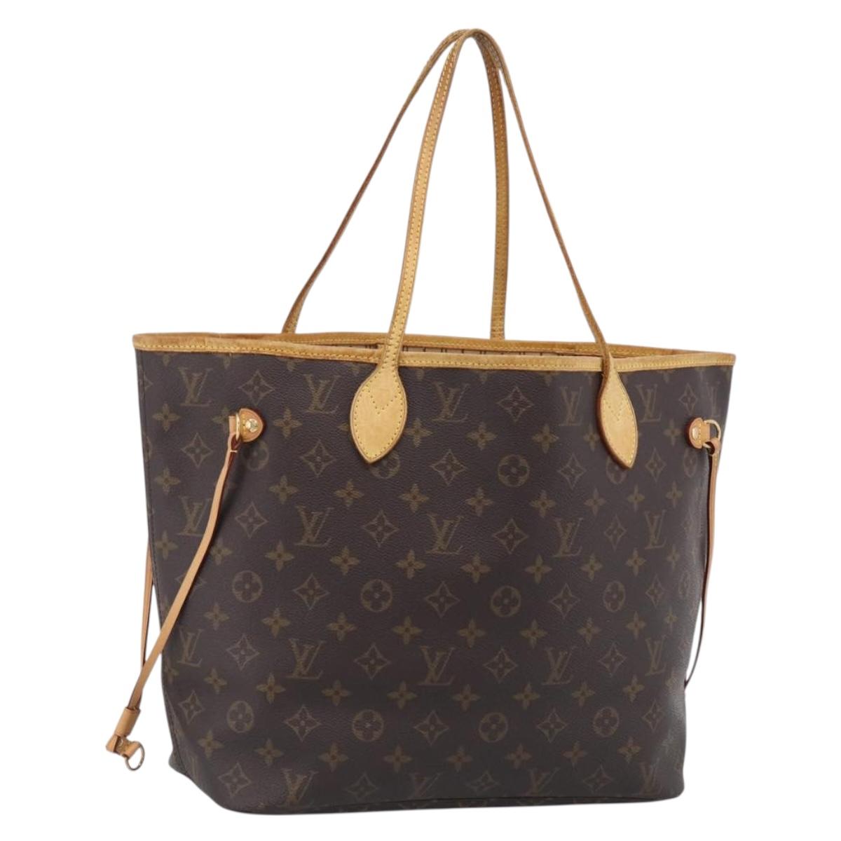 LOUIS VUITTON Monogram Neverfull MM Tote Bag M40156 LV Auth 214673