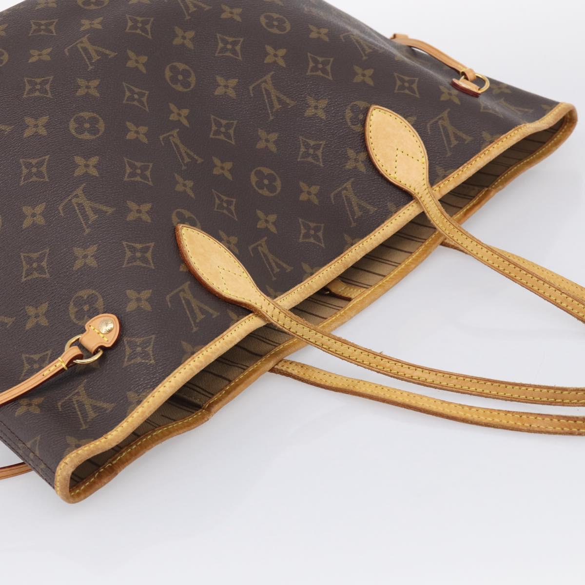 LOUIS VUITTON Monogram Neverfull MM Tote Bag M40156 LV Auth 214673