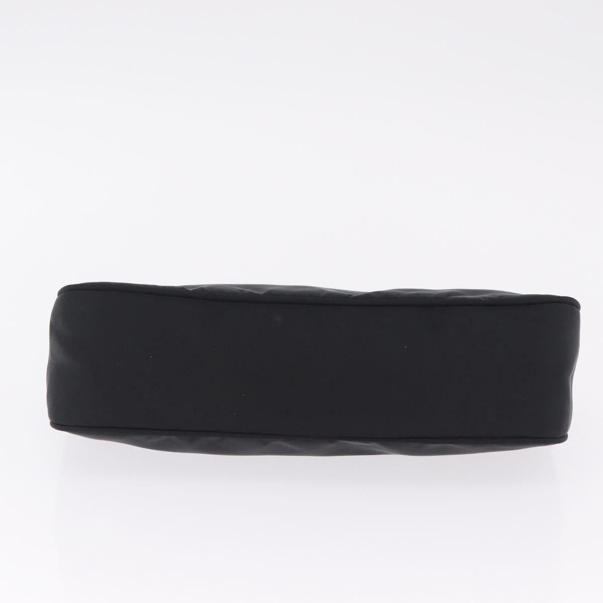 PRADA Accessory Pouch Nylon Black Silver Auth 214679V