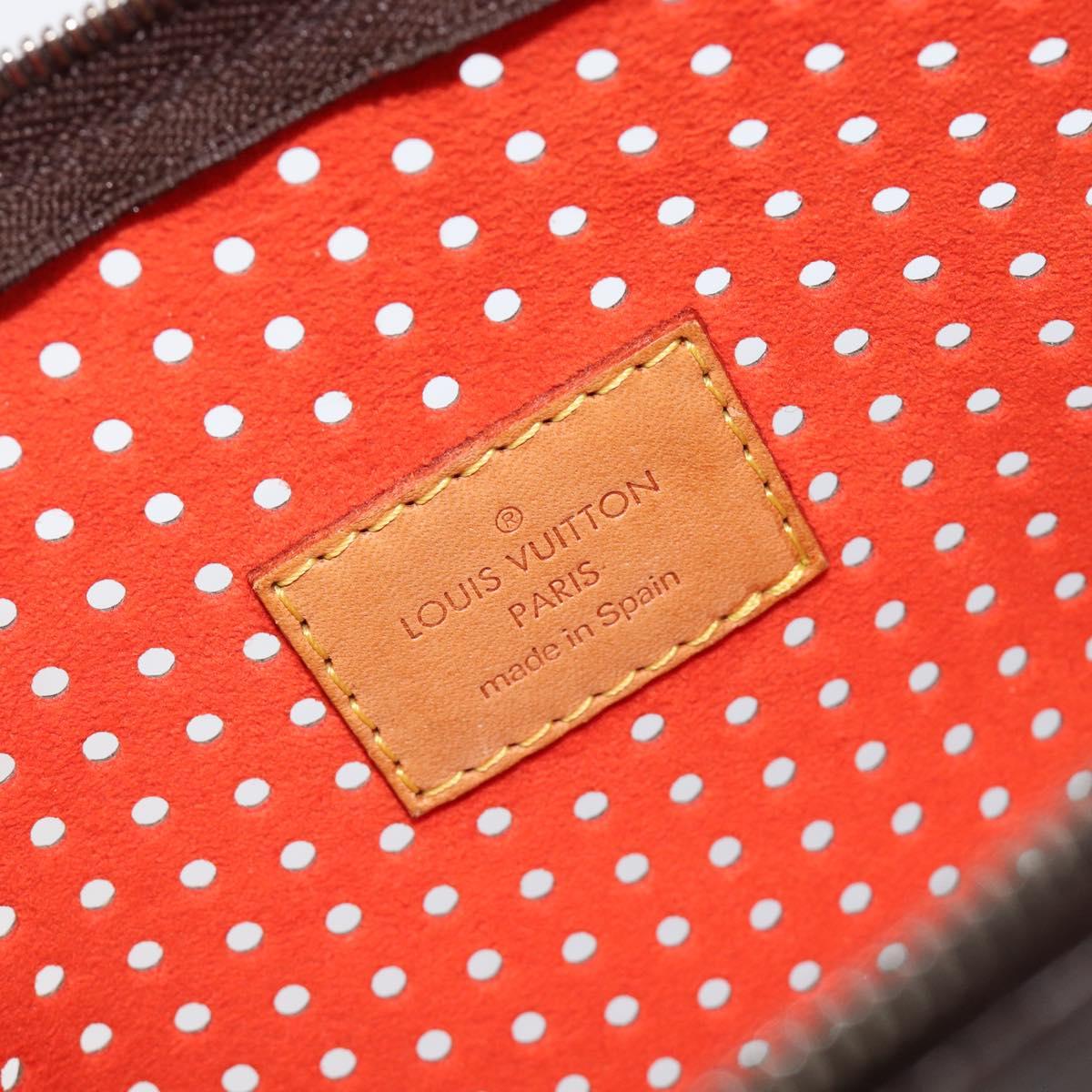 LOUIS VUITTON Monogram Perfo Pochette Accessoires Orange M95185 LV Auth 214683V