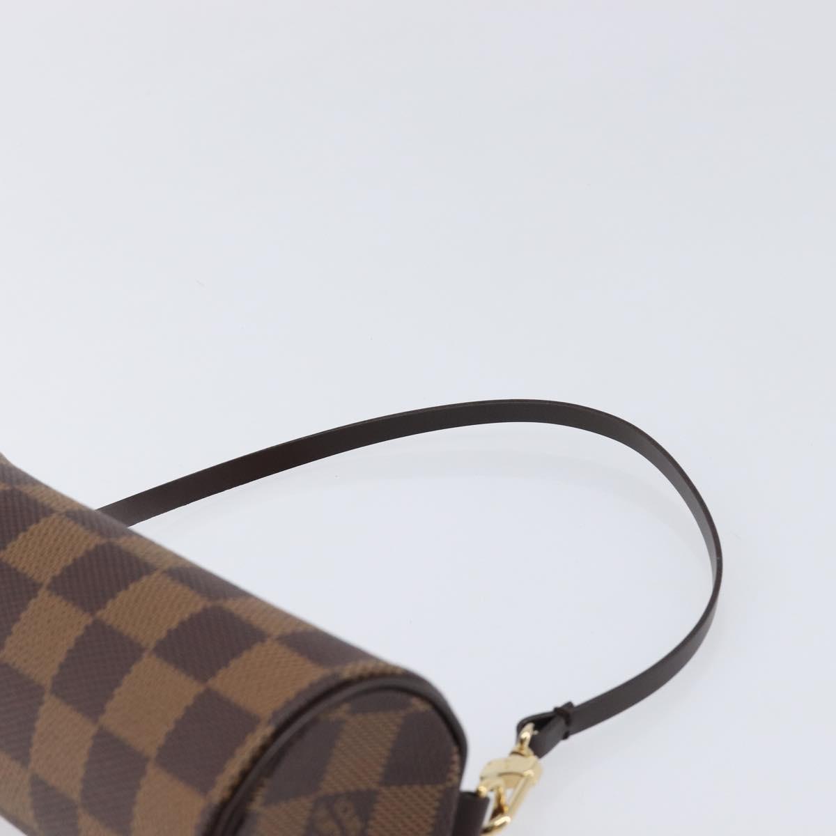 LOUIS VUITTON Damier Ebene Papillon Pouch LV Auth 214685V