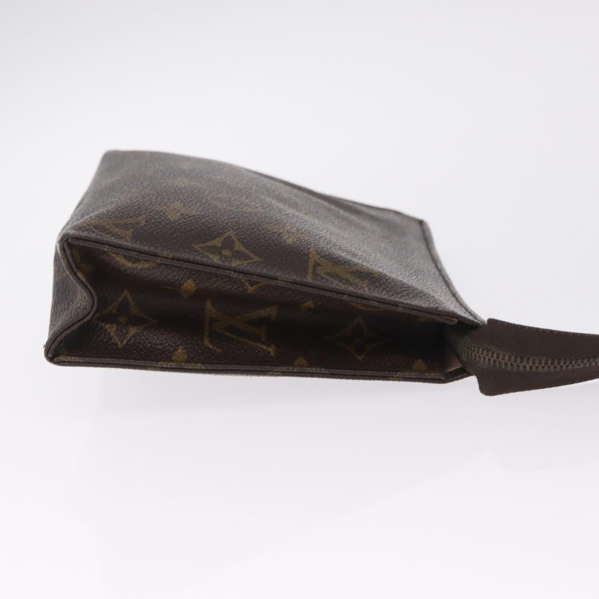 LOUIS VUITTON Monogram Poche Toilette 19 Pouch M47544 LV Auth 214707