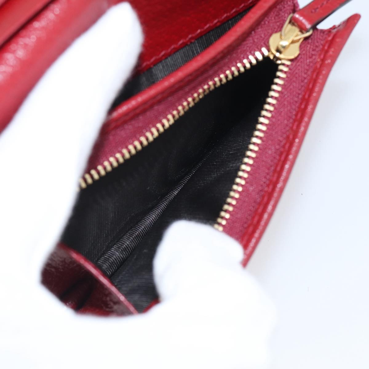 GUCCI Micro GG Supreme GG Marmont Doraemon Wallet PVC Beige 654541 Auth 214723M