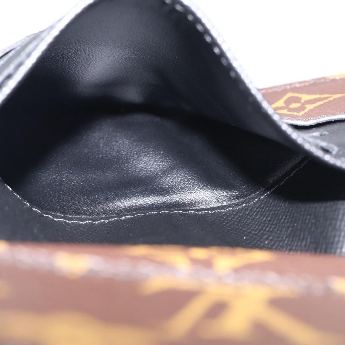 LOUIS VUITTON Monogram Macassar Porte Feuille Compact Wallet M60167 Auth 214724V