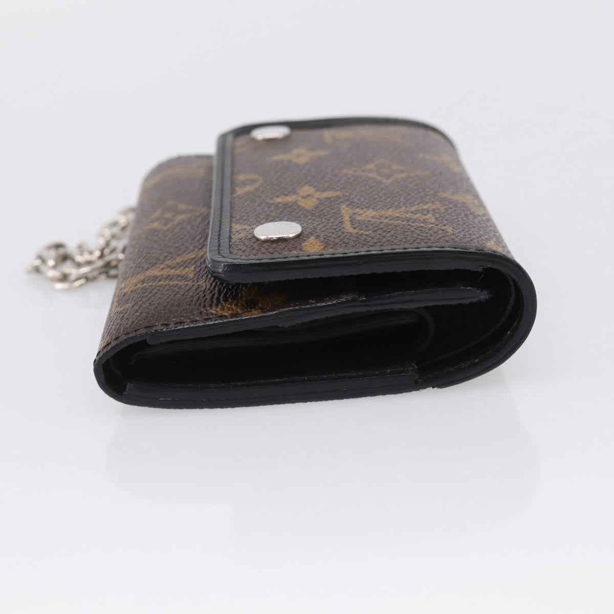 LOUIS VUITTON Monogram Macassar Porte Feuille Compact Wallet M60167 Auth 214724V