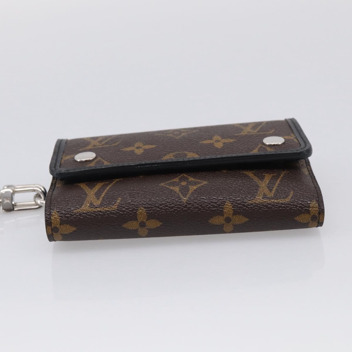 LOUIS VUITTON Monogram Macassar Porte Feuille Compact Wallet M60167 Auth 214724V