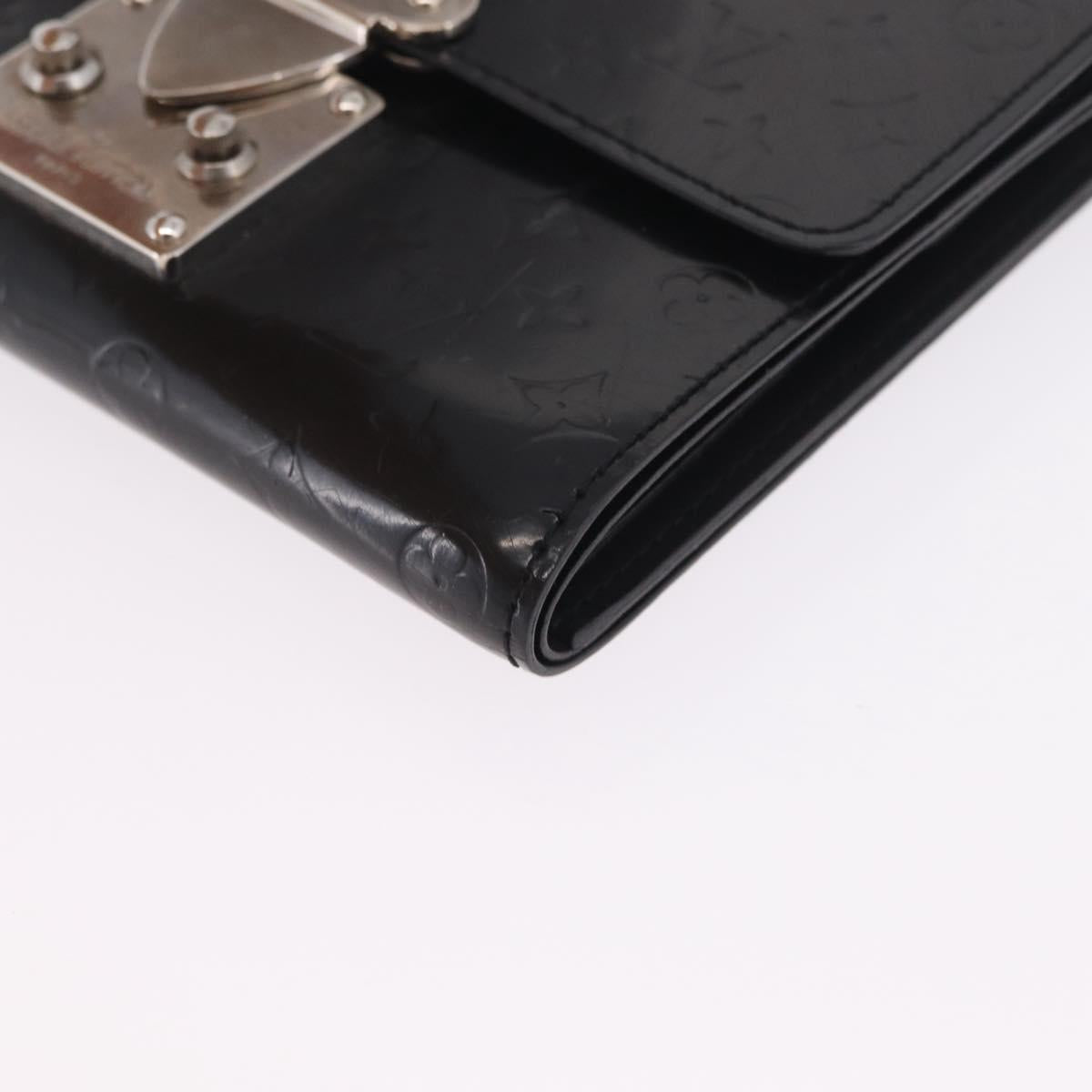 LOUIS VUITTON Monogram Lace Anushka PM Wallet Black M92232 LV Auth 214732