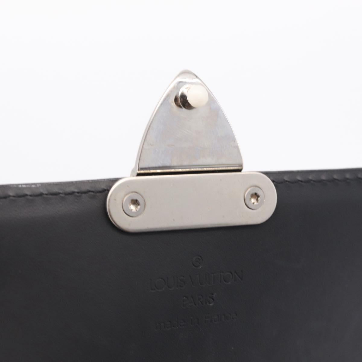 LOUIS VUITTON Monogram Lace Anushka PM Wallet Black M92232 LV Auth 214732
