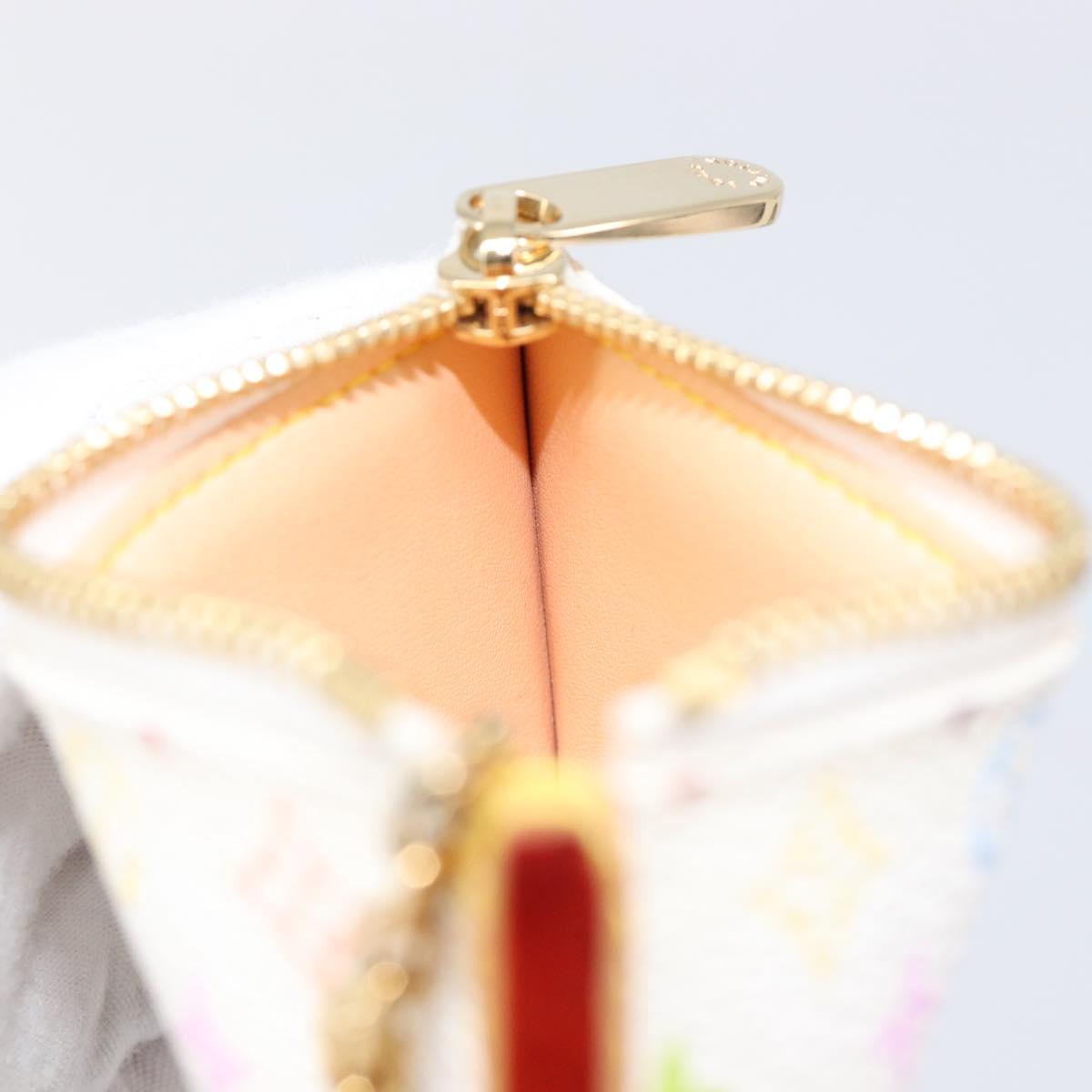 LOUIS VUITTON Monogram Multicolor Pochette Cles Coin Purse M92655 Auth 214803M