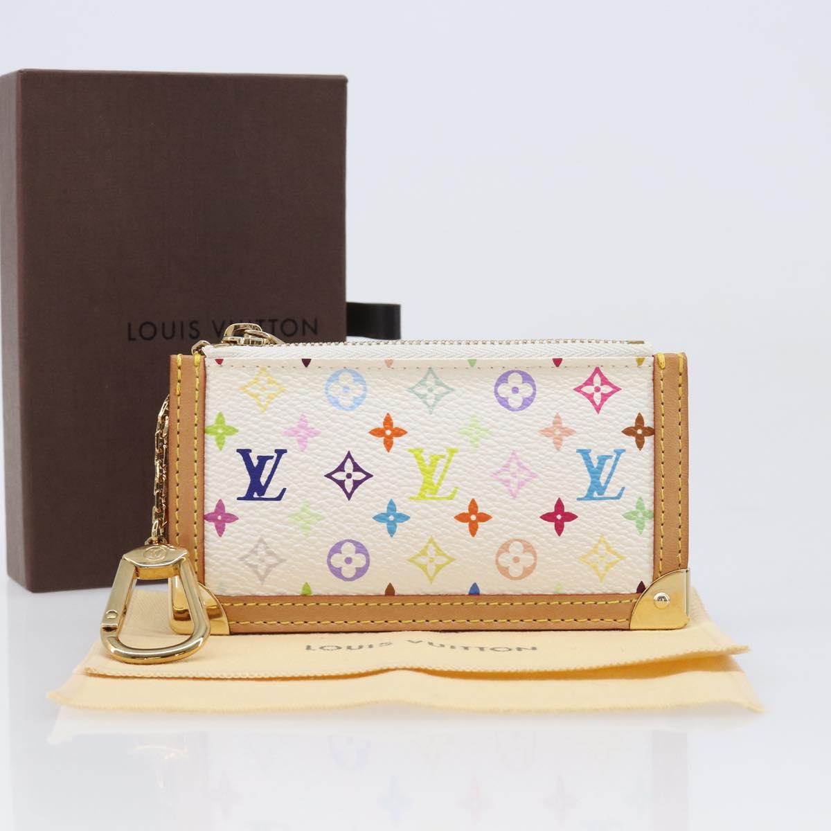 LOUIS VUITTON Monogram Multicolor Pochette Cles Coin Purse M92655 Auth 214803M