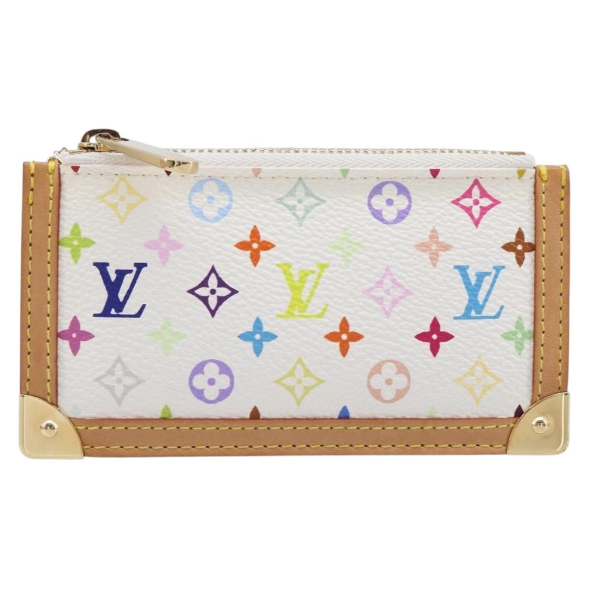 LOUIS VUITTON Monogram Multicolor Pochette Cles Coin Purse M92655 Auth 214803M