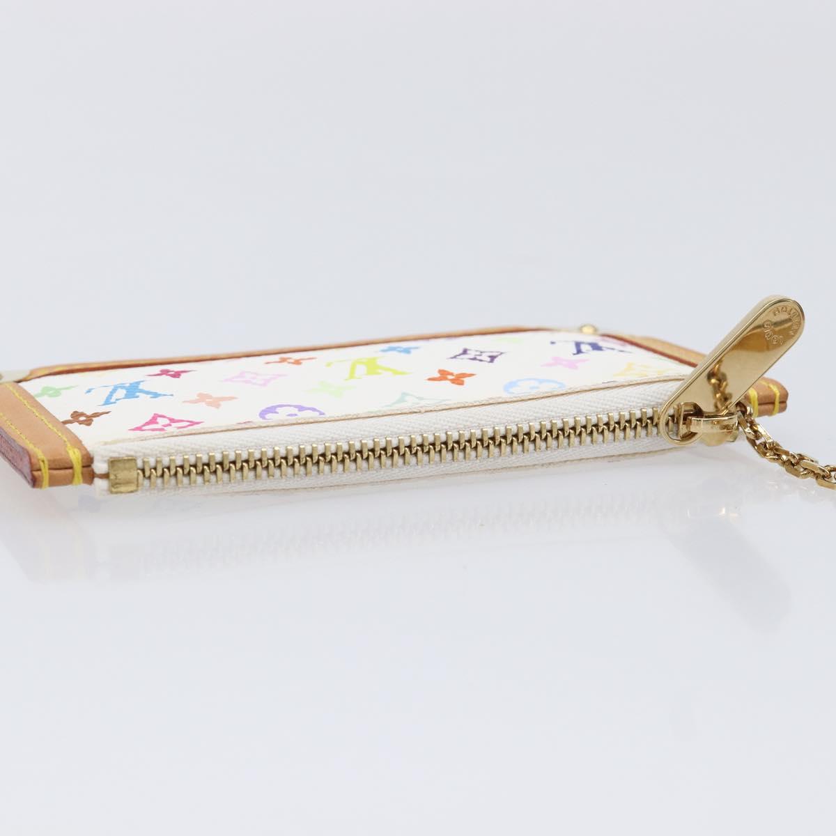 LOUIS VUITTON Monogram Multicolor Pochette Cles Coin Purse M92655 Auth 214803M