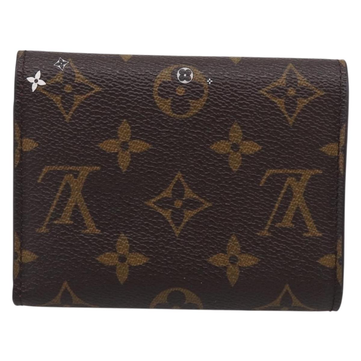 LOUIS VUITTON Monogram Vivienne Portefeuille Victorine M68492 LV Auth 214808SAM