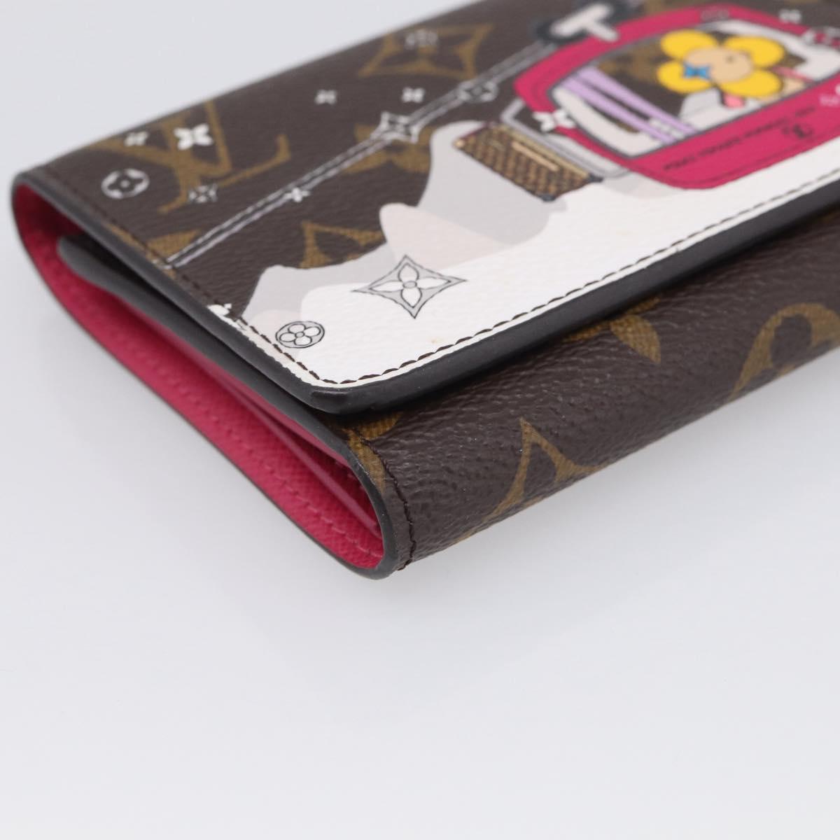 LOUIS VUITTON Monogram Vivienne Portefeuille Victorine M68492 LV Auth 214808SAM