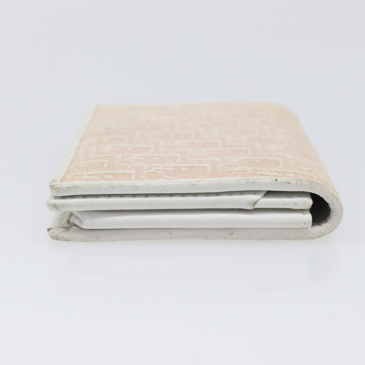 Christian Dior Trotter Canvas Card Case Pink Auth 214933A